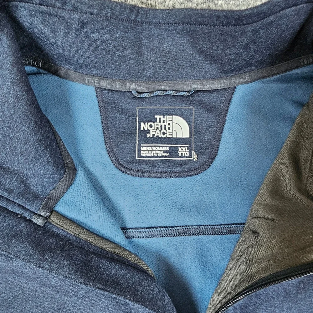 The North Face Mens XXL Navy Blue 1/4 Zip‎ Fleece Pullover Sweatshirt
